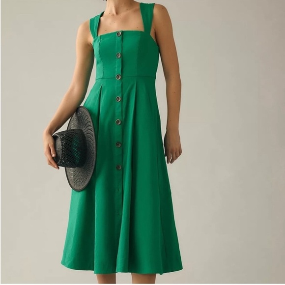 2 piece midi dress Trina Turk Women's Cointreau Midi Dress in Dewdrop size 10